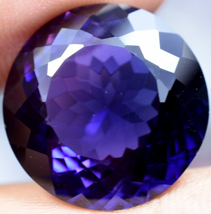 Natural 28.40 Ct Boysenberry Sapphire GGL Certified fabulous Loose Gemstone