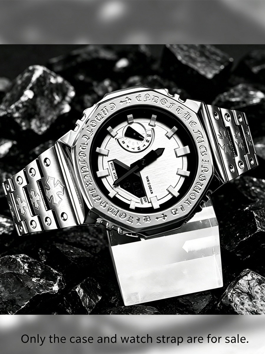 Stainless Steel Case Band Mod Kit Replacement For Casio G-Shock GA2100 GA2110