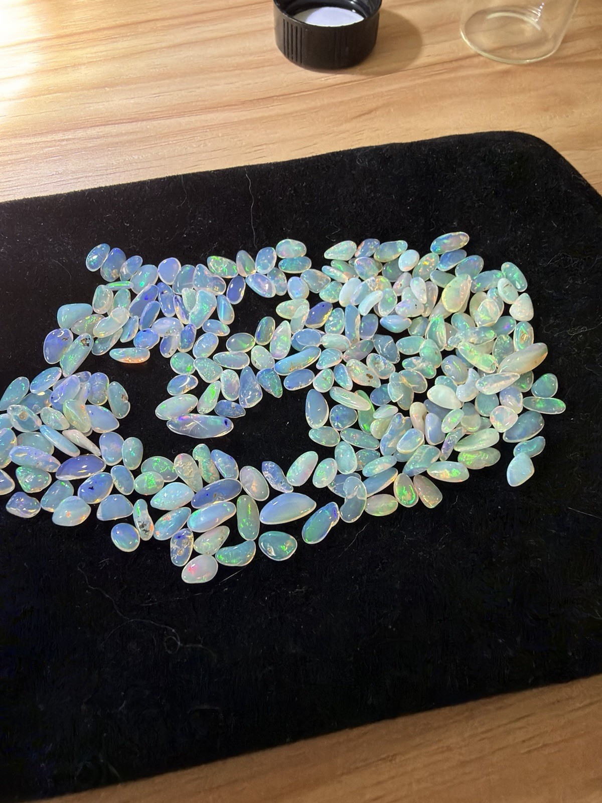 50 Carat Lot Natural Ethiopian Welo Opal Chips – Vibrant Multicolor Fire Play –