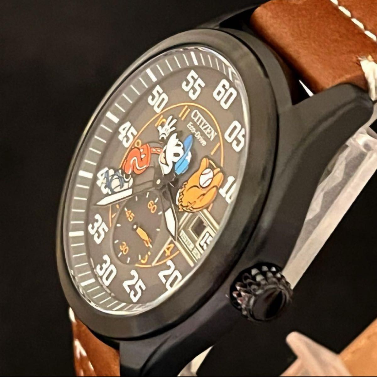 [B1P] Citizen Disney Mickey Mouse Baseball Model Quartz Mens Watch [k3p]