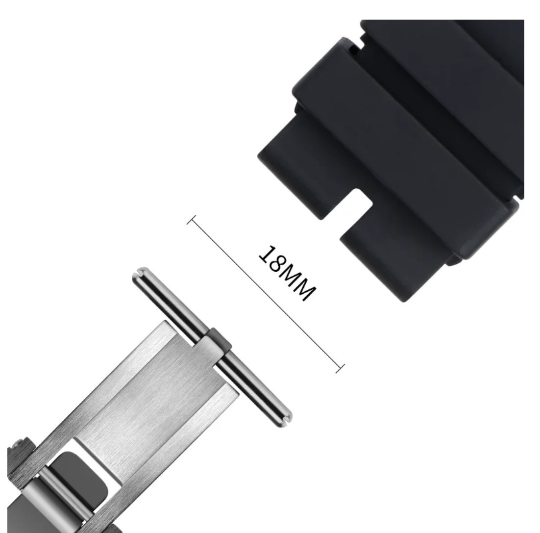 18mm Titanium Watch Band Clasp Buckle Fits Richard Mille RM011 RM030 RM035 RM055