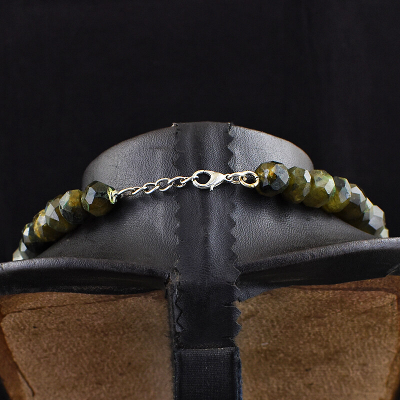 992 Cts Earth Mined Single Strand Labradorite Faceted Beads Necklace JK 38E342