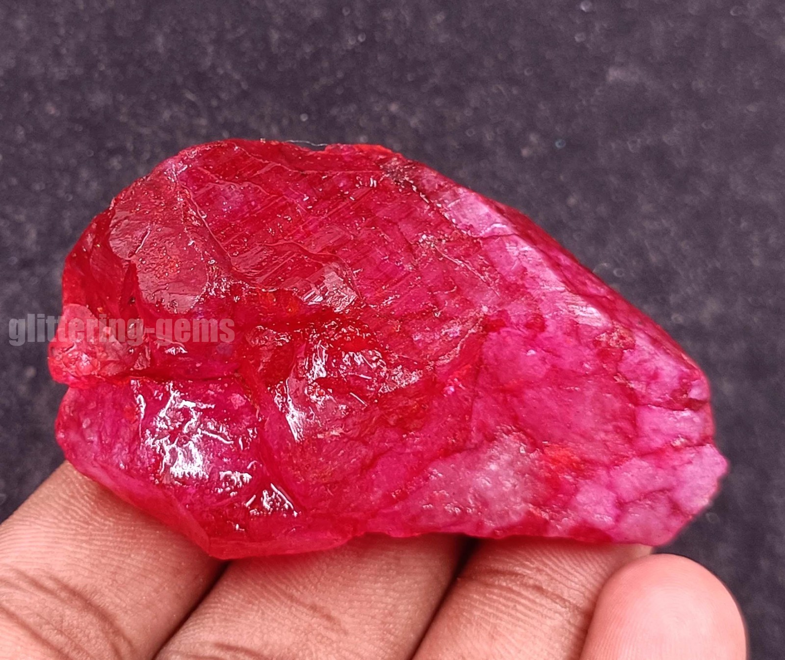 IGL Certified Natural Best Quality Red Ruby 293.25 Ct Rough Dyed Loose Gems 5SDJ