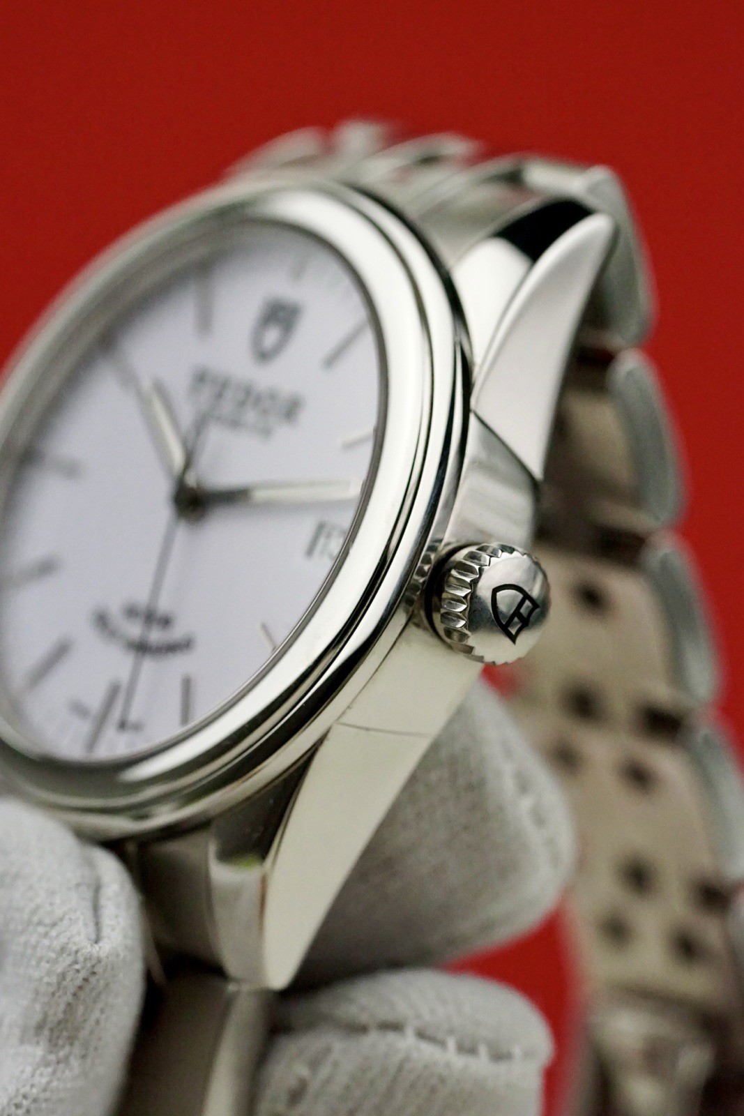 TUDOR Glamour Date 36mm #55000 White Dial Clean!!