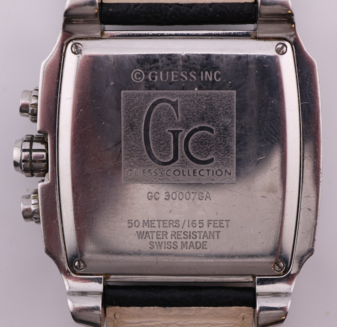 Guess Collection Swiss Made Men’s Chronograph Watch – GC 30007GA – New Battery