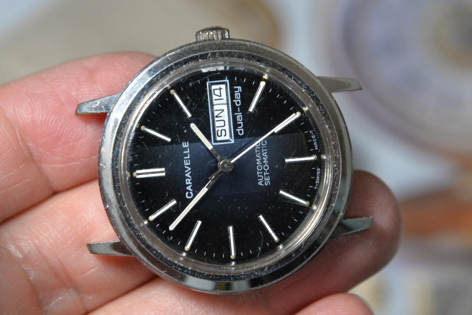 Vintage 1978 Bulova CARAVELLE 1133.50 ETA2879 17J Automatic Mens Watch–4 Repair