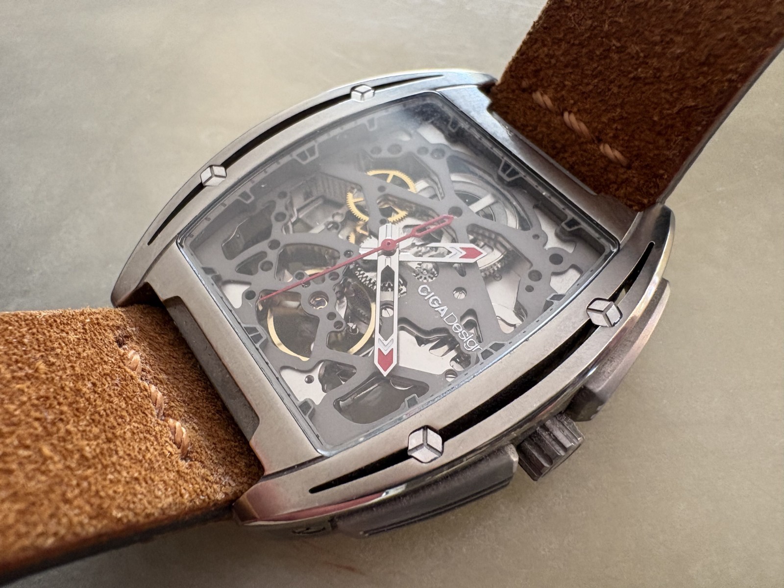 Ciga Design Edge Watch, never worn with extra leather strap
