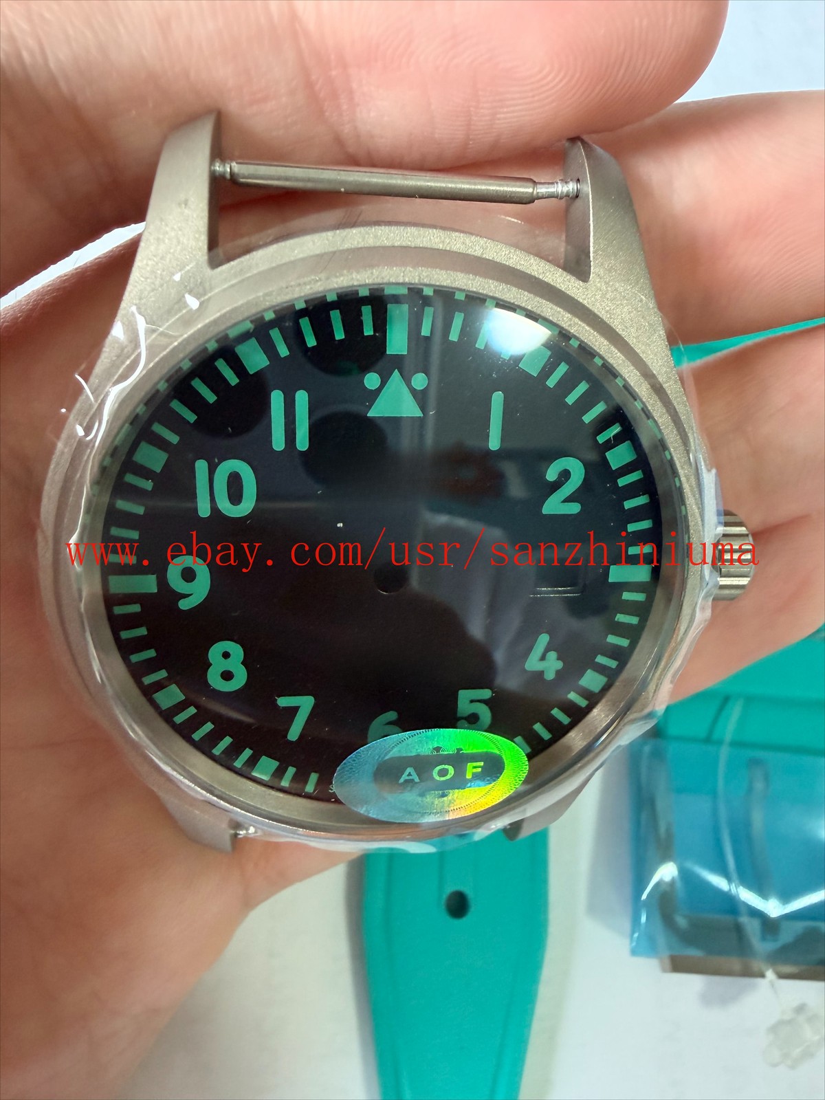 Diy Kit 40mm Titanium Watch Case + Dial + Hands + Strap for 2892