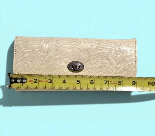 WOLF 1834 London Travel Jewelry Roll Case Cream Leather Full Set Anti-Tarnish