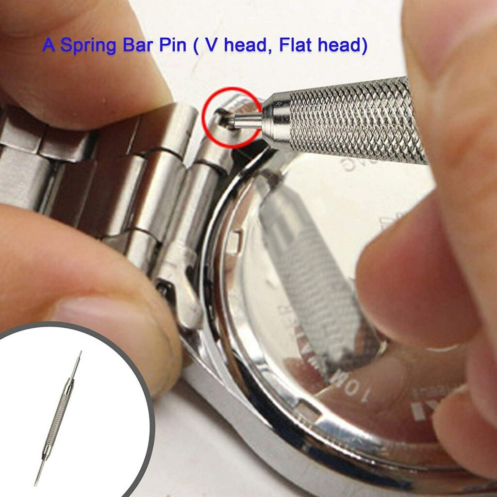 Watch Repair Kit Watch Battery Replacement Link Pin Tool Set With Carrying Case
