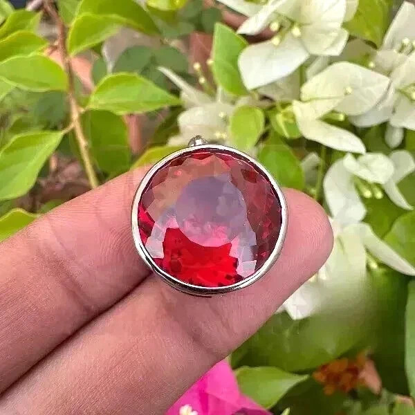 28 Ct Natural Round PAINITE 925 Solid Silver Pendant Loose Gemstone Certified