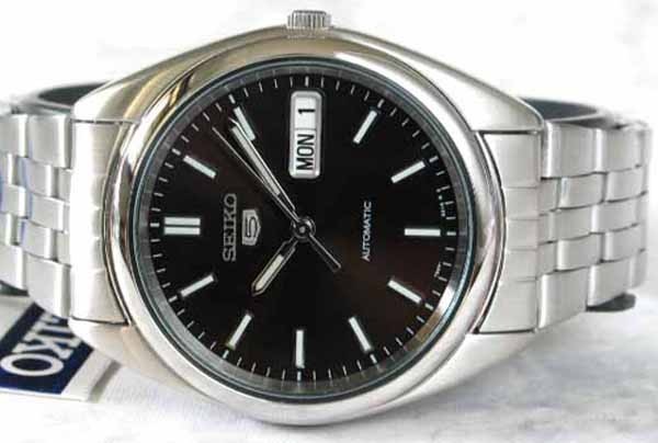 Seiko 5 Automatic SNXA13 SNXA13K1 Day Date Brown Dial Steel Watch