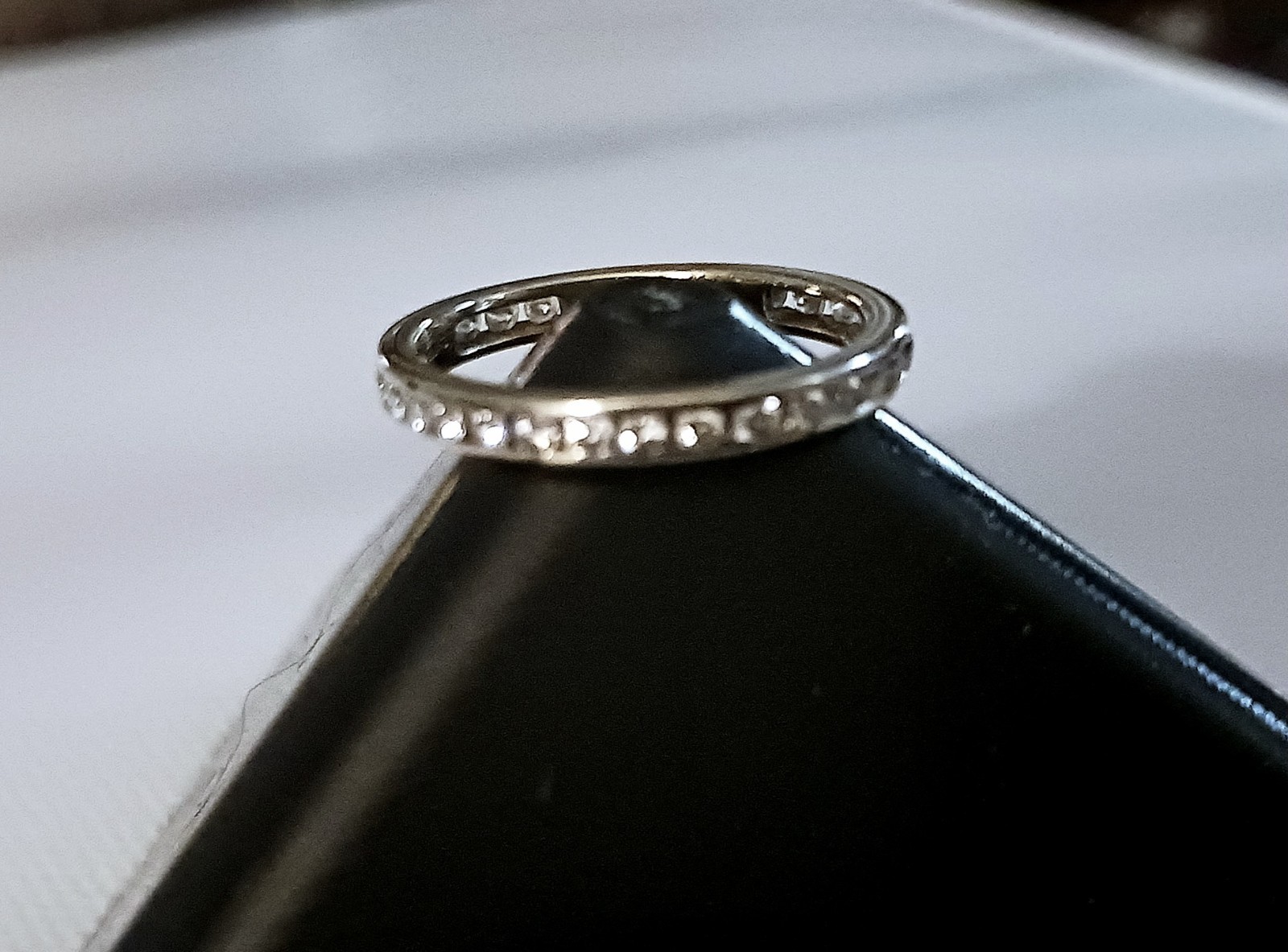 0.35cttw Channel Set Diamond Eternity Ring 14k Yellow Gold 1.6g Sz 6