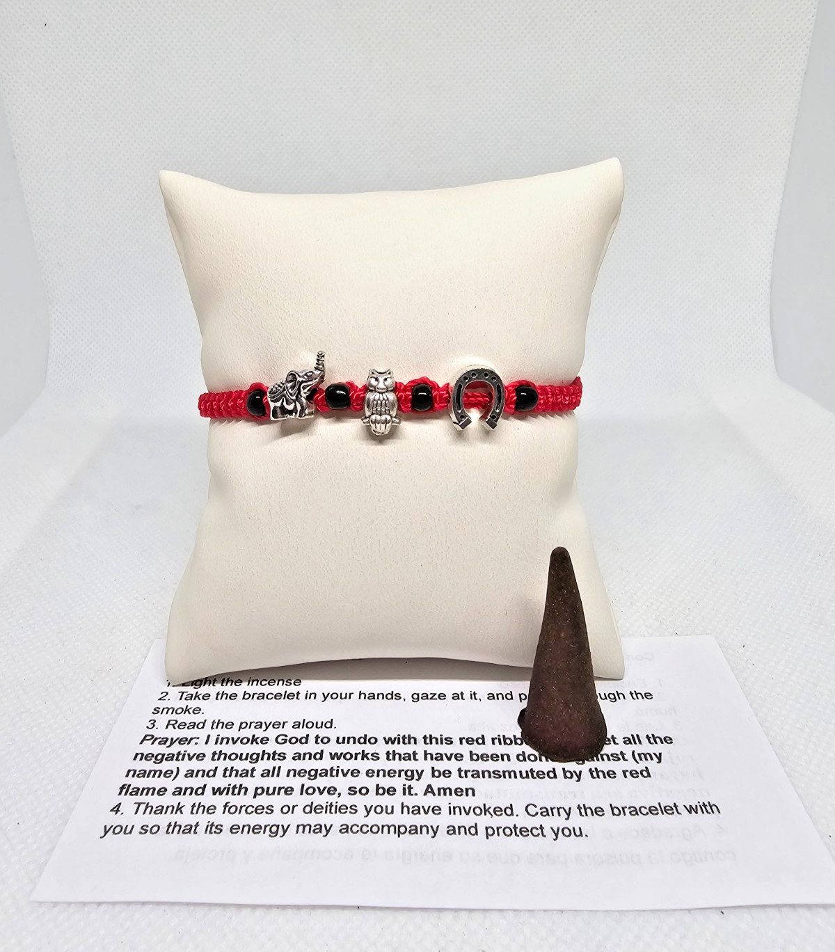 PULSERA AMULETOS / CHARM BRACELET PARA PROTECCION GUARDIA BUENA SUERTE
