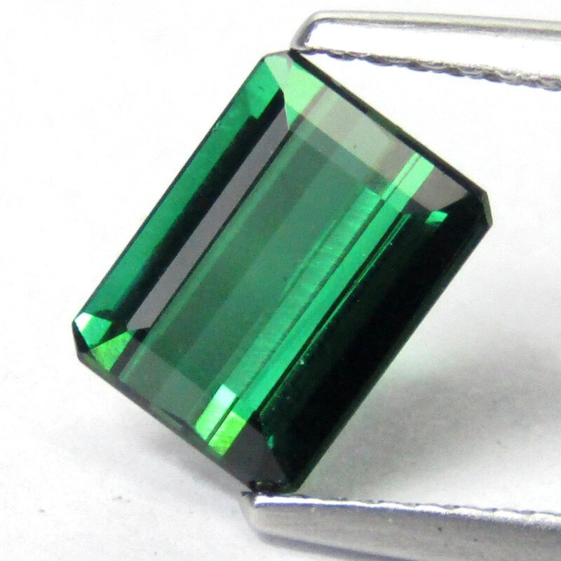1.83ct Green Tourmaline Emerald Cut AAA+ Loose Mozambique VIDEO