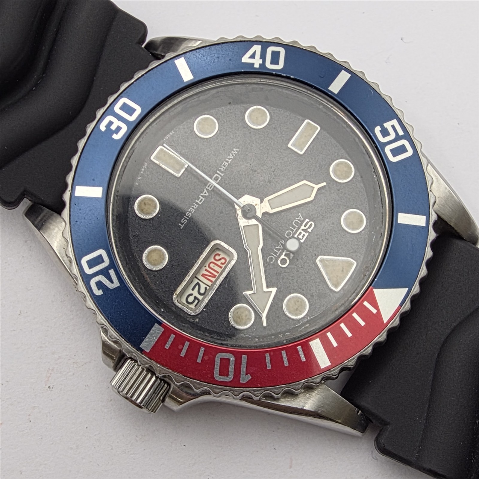 PROJECT TOFIX 00′ SEIKO POLISHED 7S26 0040 MENS AUTOMATIC 0d6403 DAY DATE WATCH