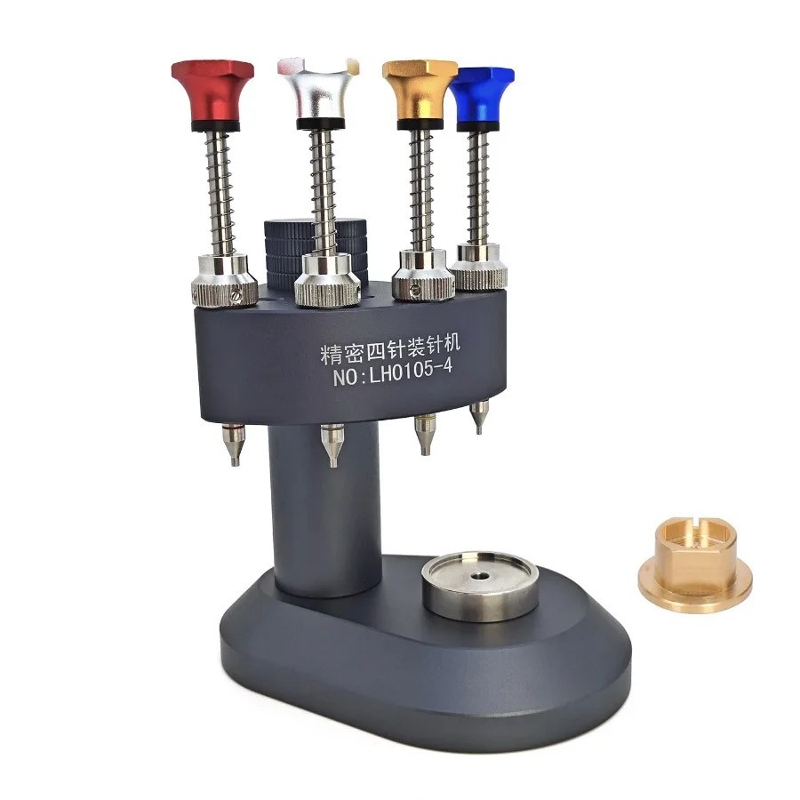 4 Pin Watch Hand Presser High Precision Tool Steel Nedle Installer Repair Kits