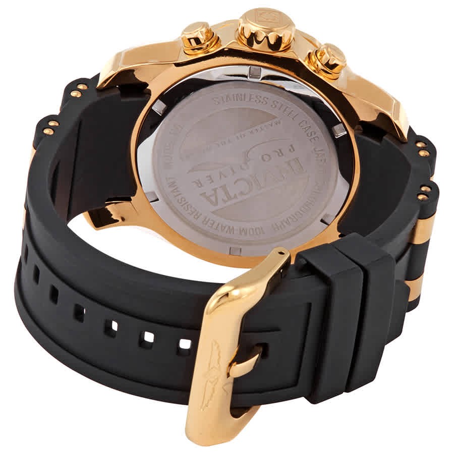 Invicta Pro Diver Chronograph Black Semi-Transparent Dial Men’s Watch 6981