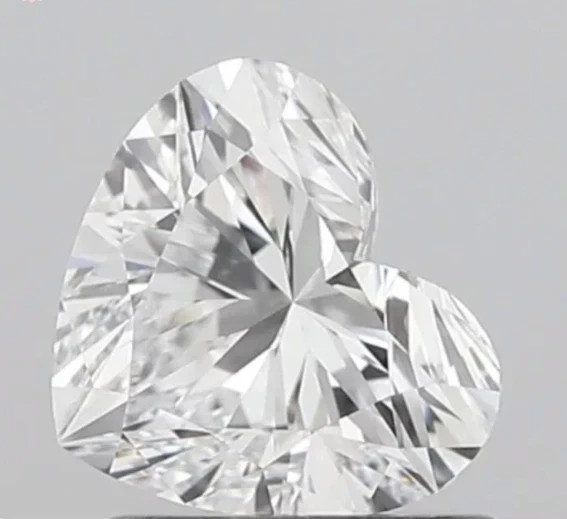 6.20 Ct Loose Moissanite Heart Cut 12 MM D Colorless IF Clarity Certified