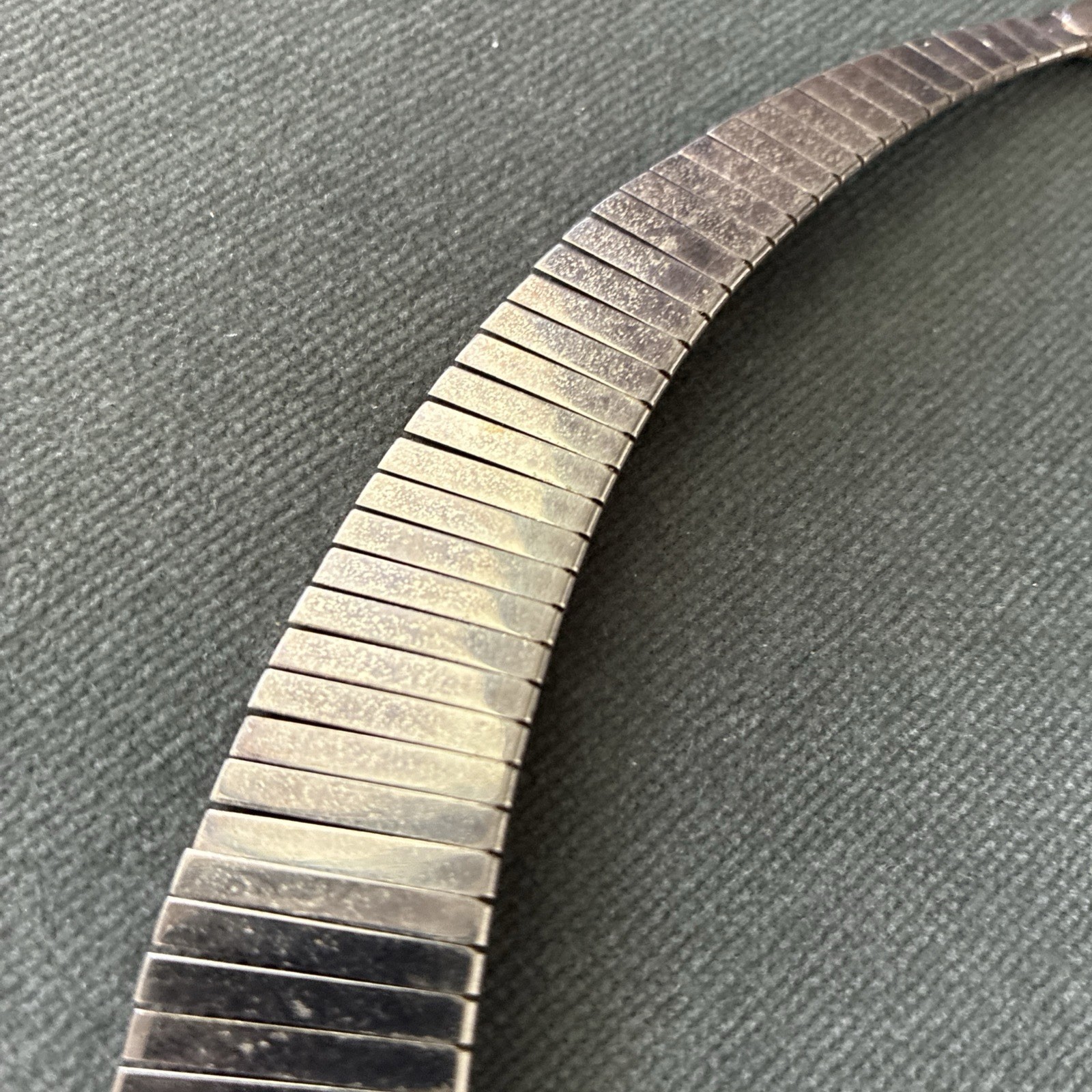 VINTAGE 925 STERLING SILVER CLEOPATRA FRINGE COLLAR NECKLACE ITALY 16” 40g