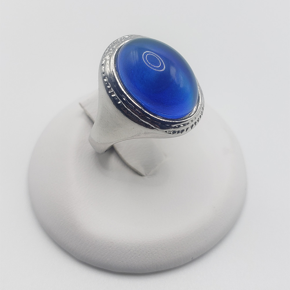 Men And Women Silver Mood Ring Color Changing Ring Size 6.5 7. 8. 8.5. 9. 9.5.10