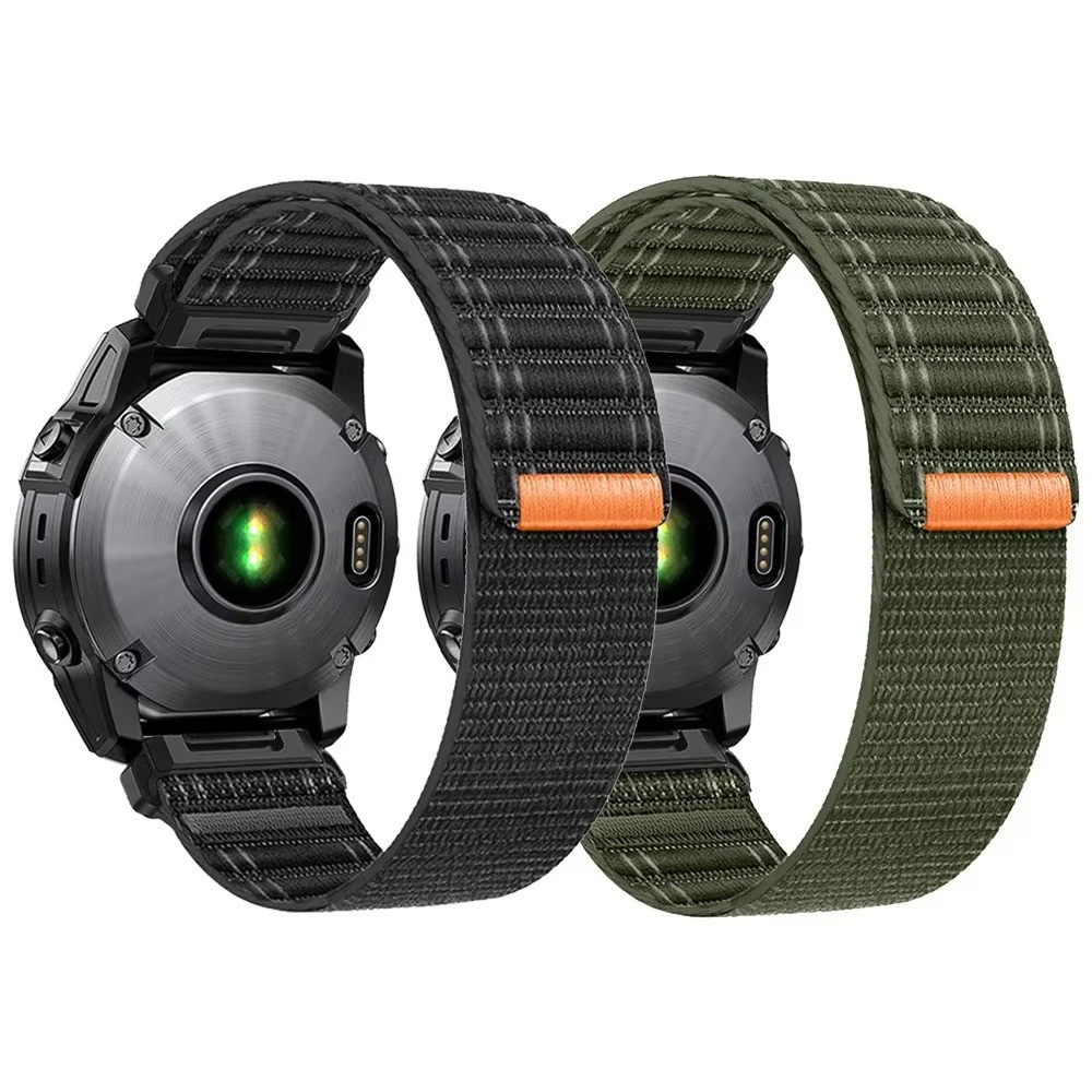 22mm 26mm Woven Nylon QuickFit Strap For Garmin Fenix 8 7 7X 6 6X 5 5 Watch Band