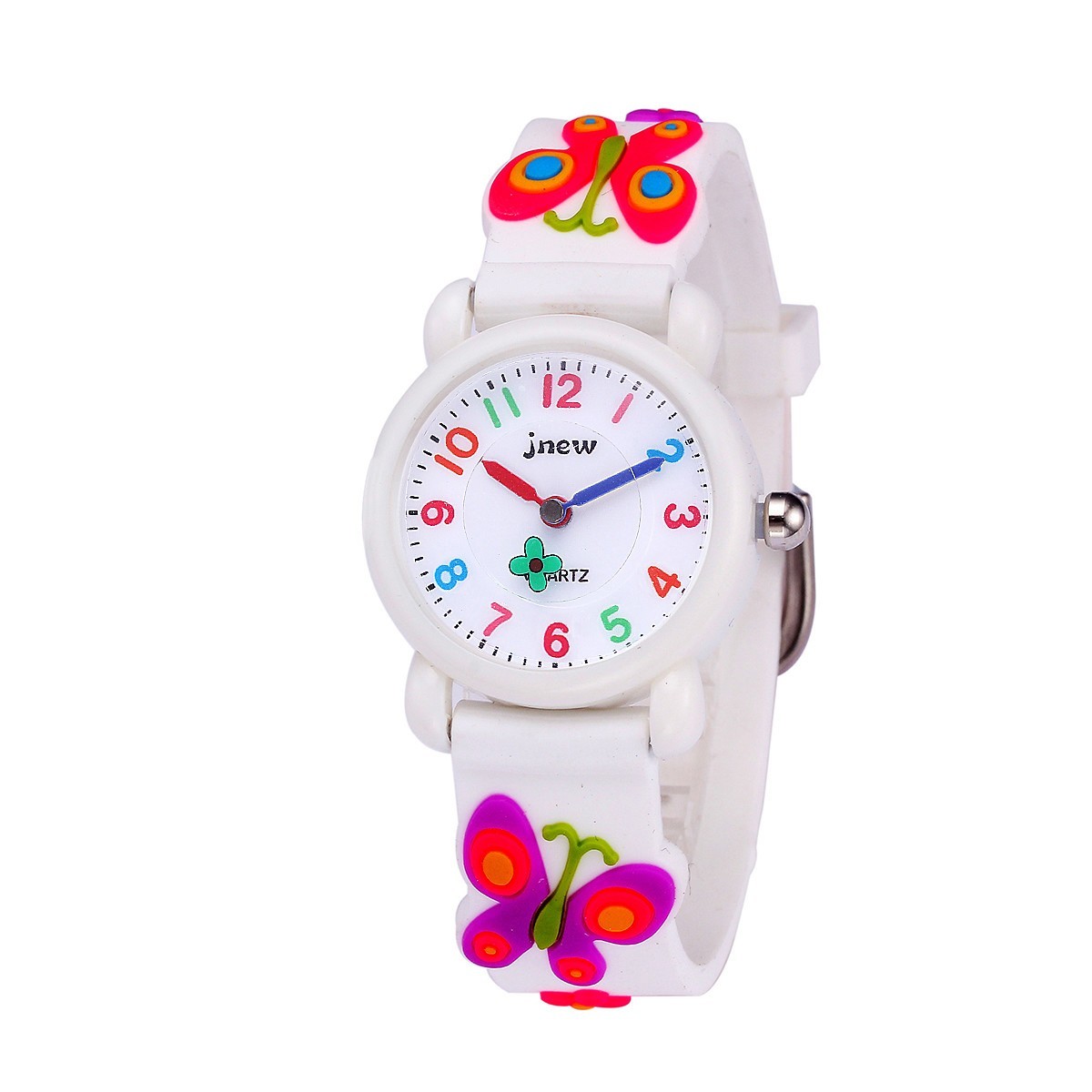 Kids Watches 3D Cartoon Butterfly with Silicone Band Boys and Girls