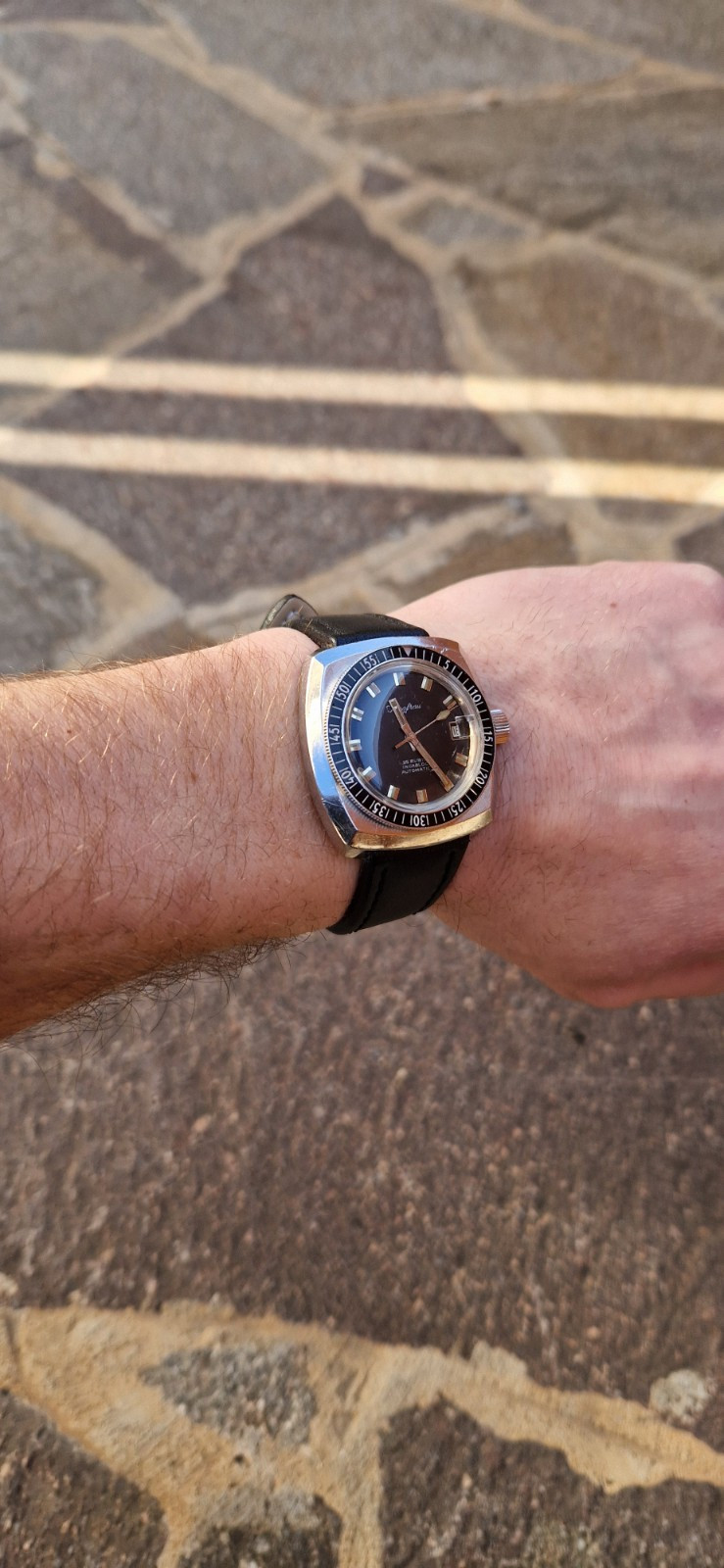Jungfrau Sub 1968 Bachelor Automatic Eta Steel Tested 150M Rare True Diver