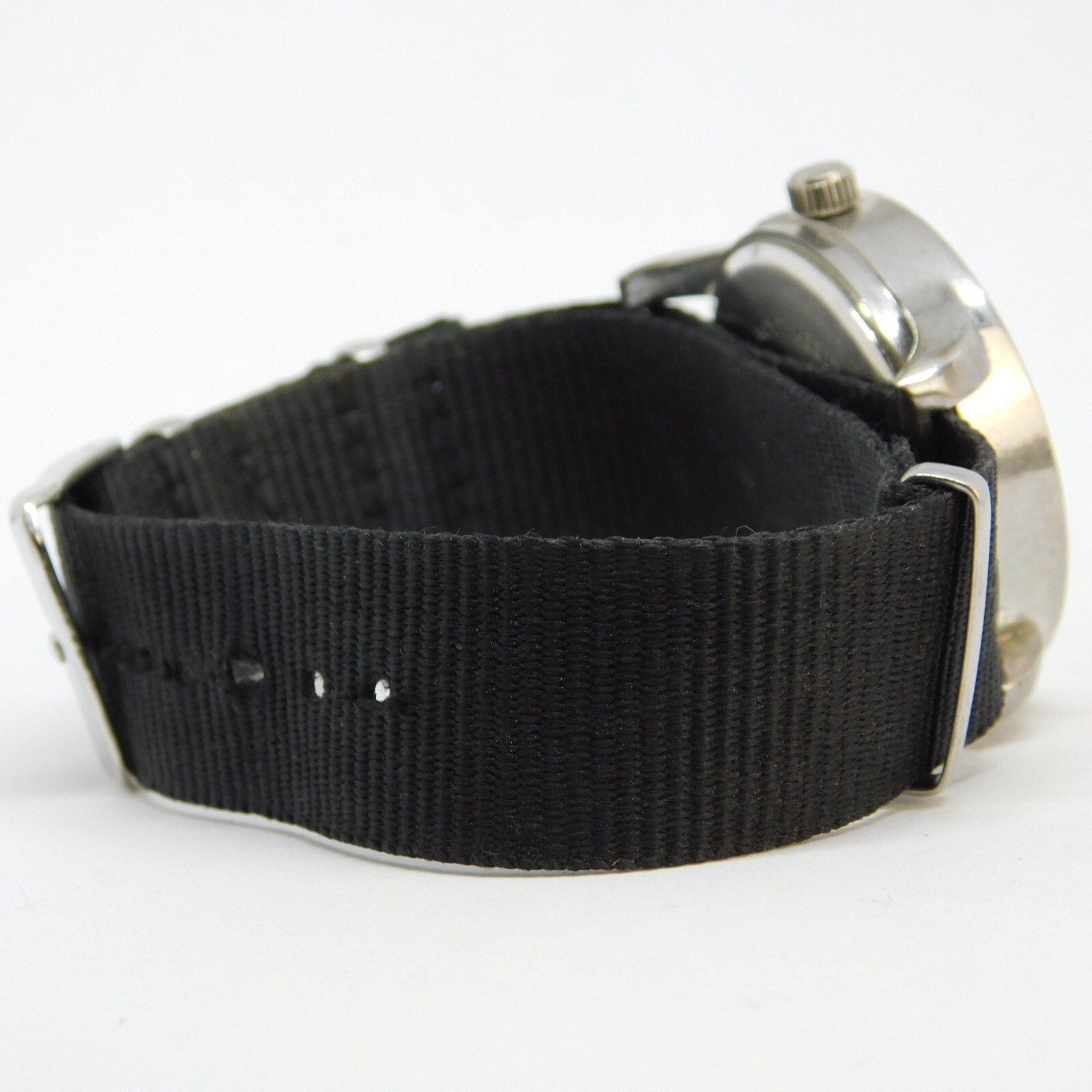 ACCUTIME WATCH CORP 6926 Nylon Band Quartz Analog Men’s Watch New Battery