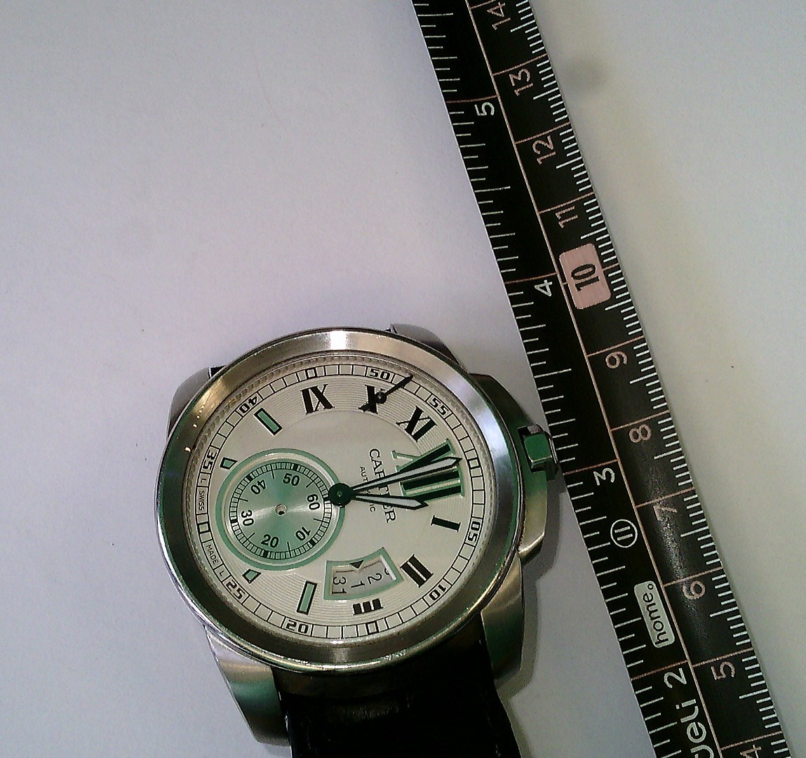 2017 Cartier Calibre de Cartier 42mm. Auto. Leather. FULL SET. NEEDS WORK.
