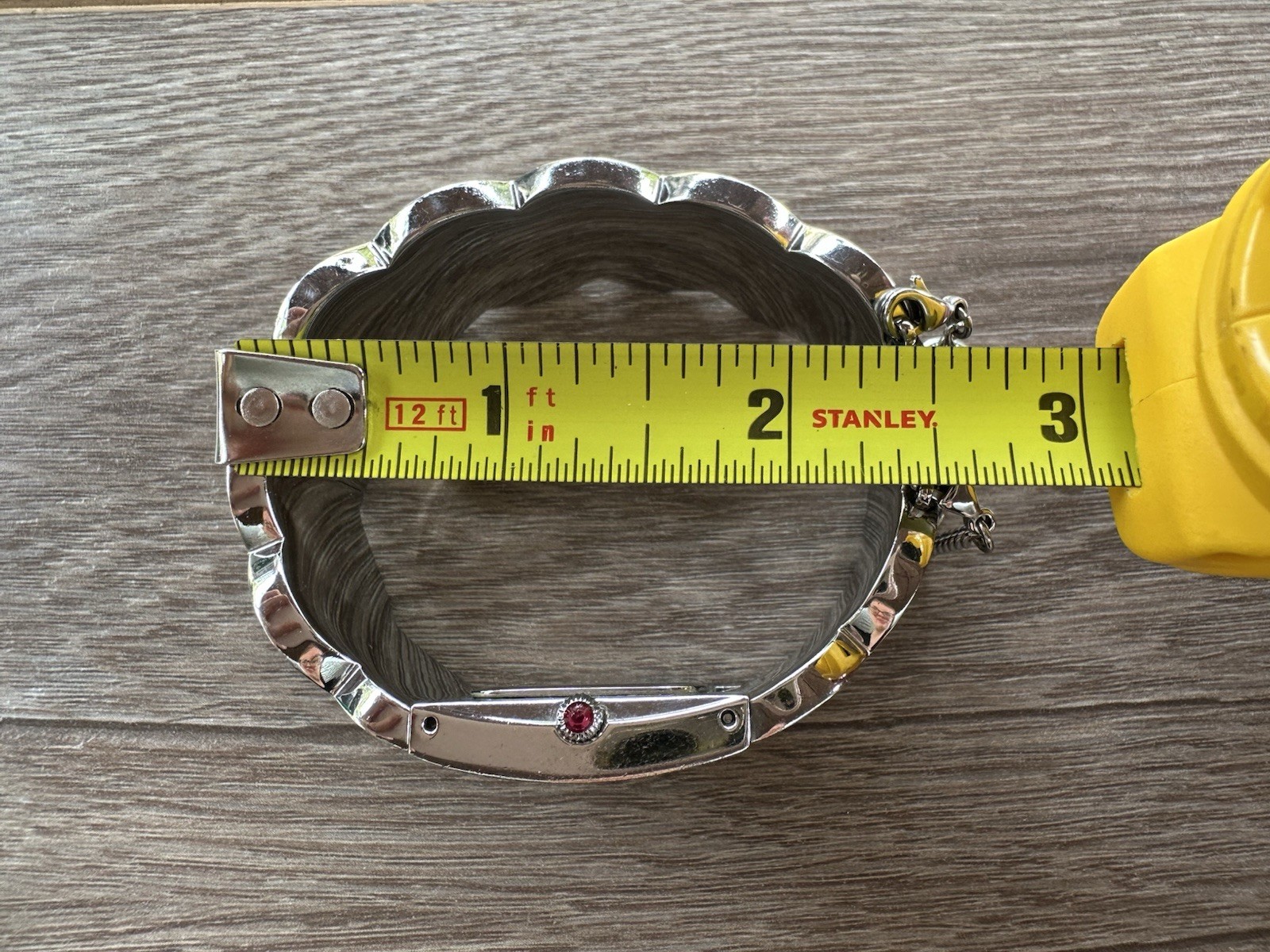Rare Vintage Y2K L.A.M.B. Gwen Stefani Enamel & Metal Cuff Bangle Wrist Watch