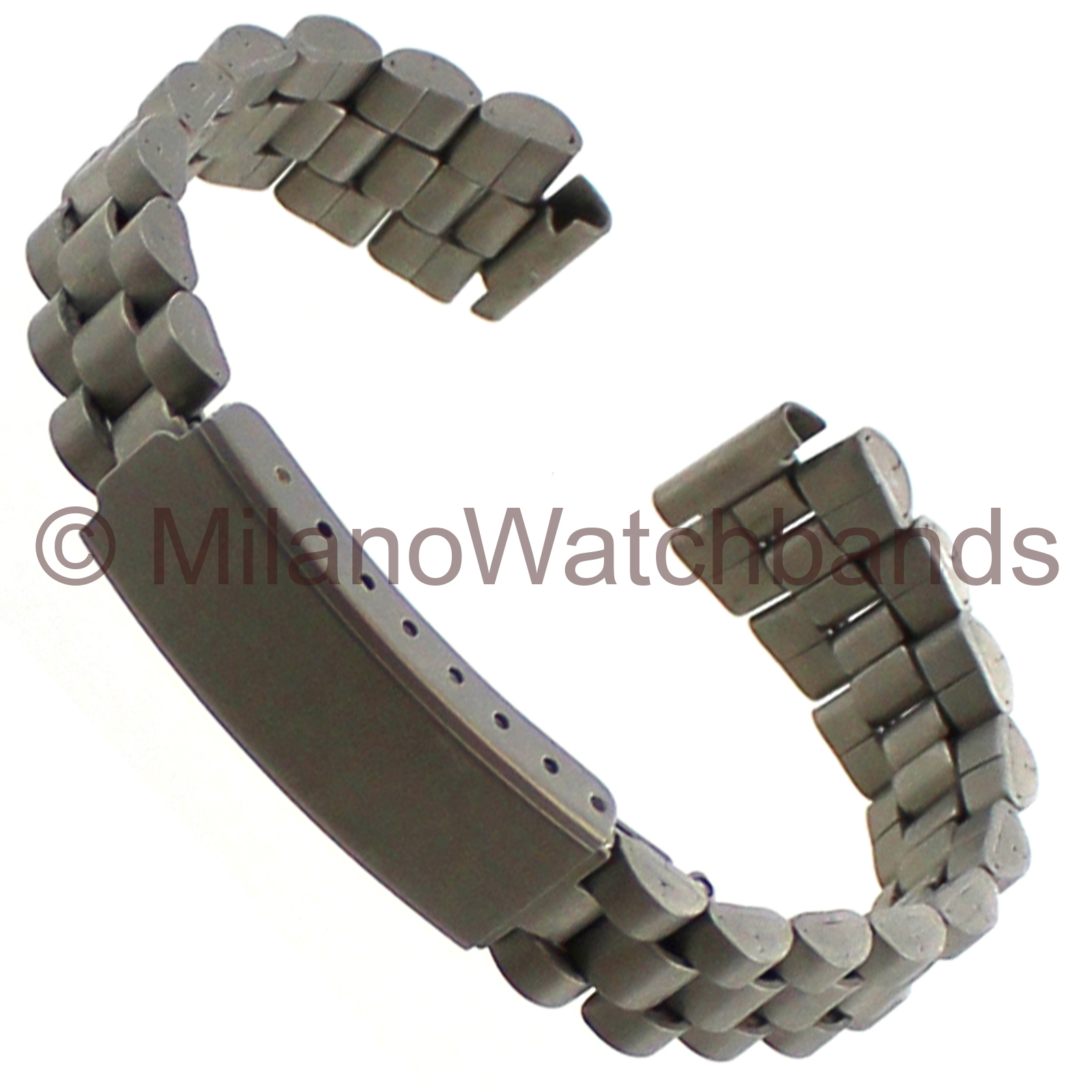 10mm Milano Stainless Steel Deployment Buckle Watch Band