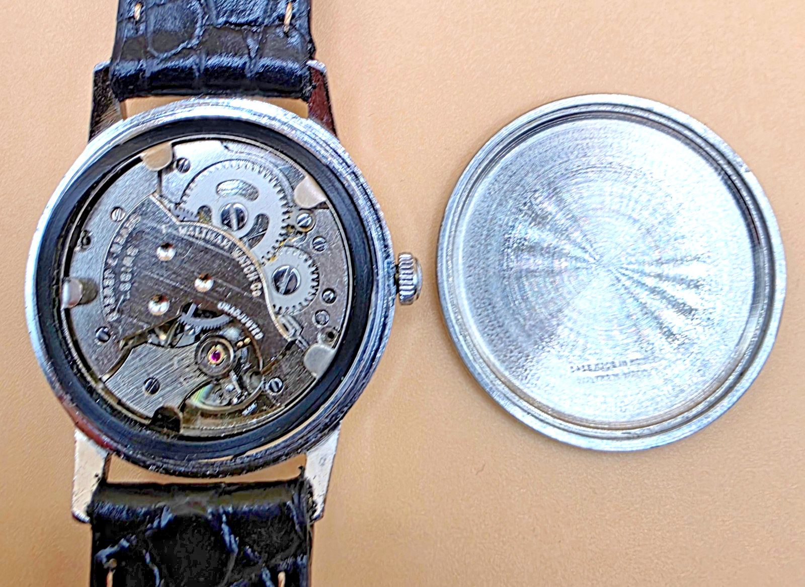 WALTHAM Rare Vintage 33mm Mechanical Swiss Watch7 Jewel S/S Second Hand Men’s