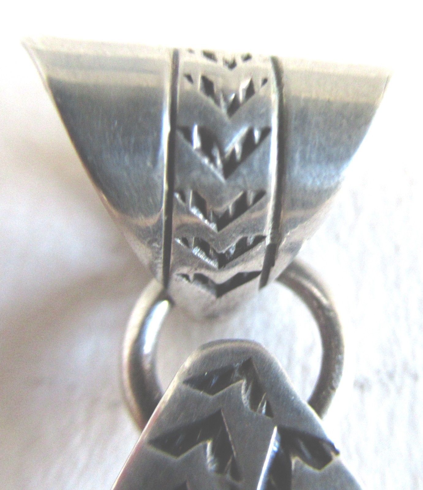UNISEX STERLING NAVAJO LARGE PENDANT by K, 2 3/4 INCHES, 18.5 GRAMS