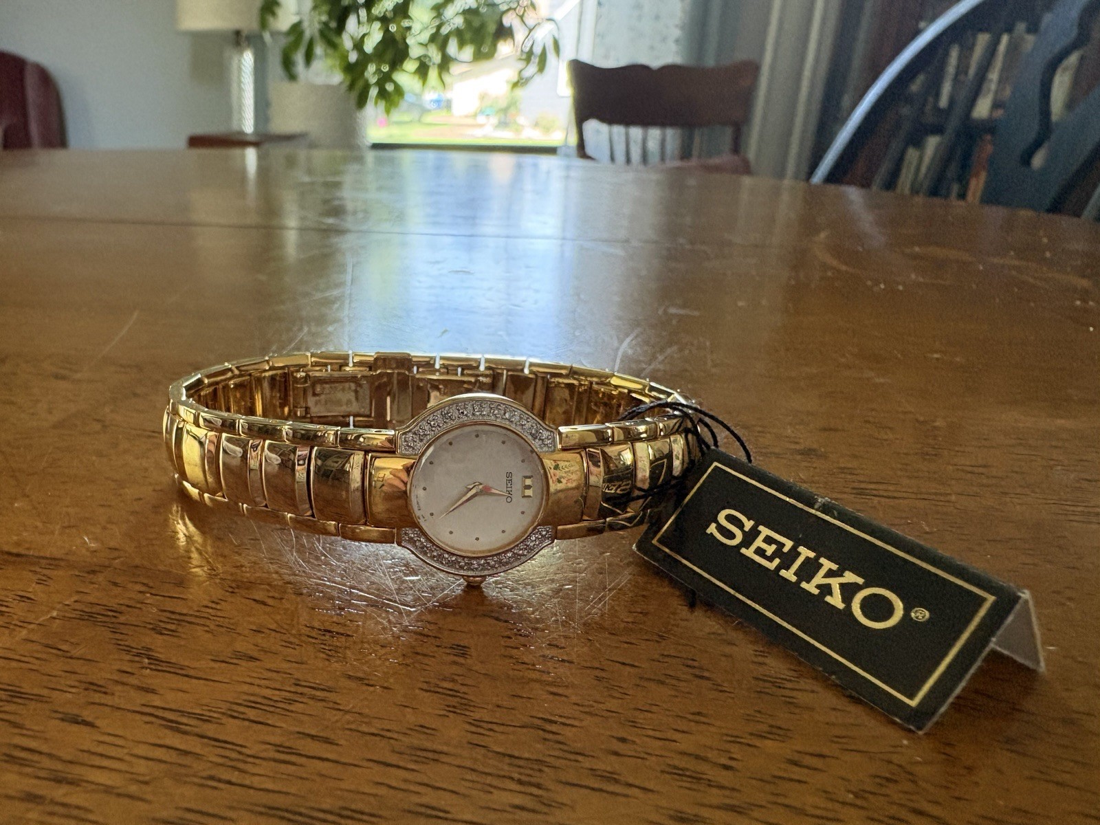 Women’s SEIKO Quartz Gold Stainless Steel Vintage Watch 1N00-0BG0 *NEVER USED*