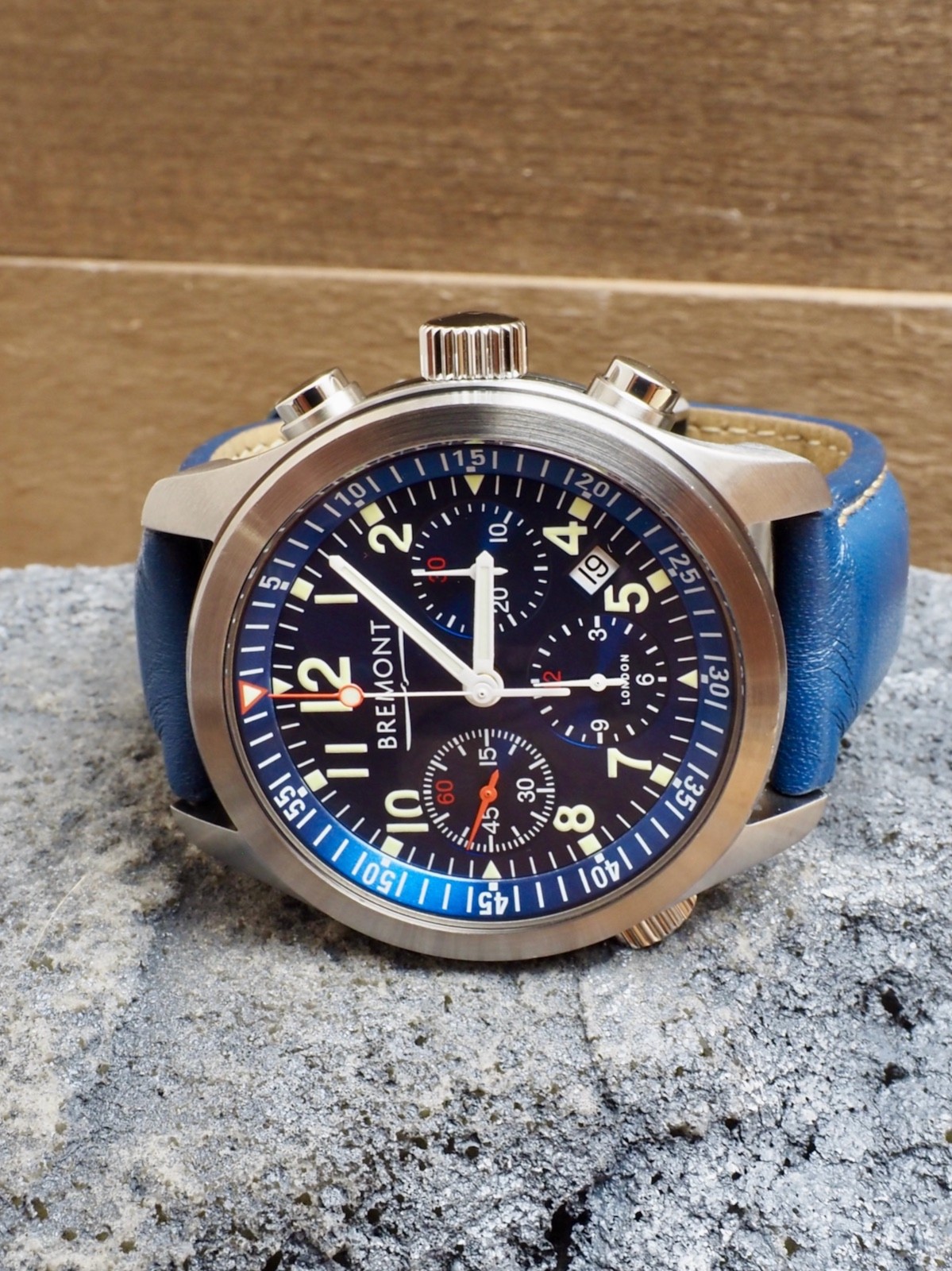 Bremont Pilot Chronograph Blue ALT1-P2 95% LNIB Best Color Dial Discontinued