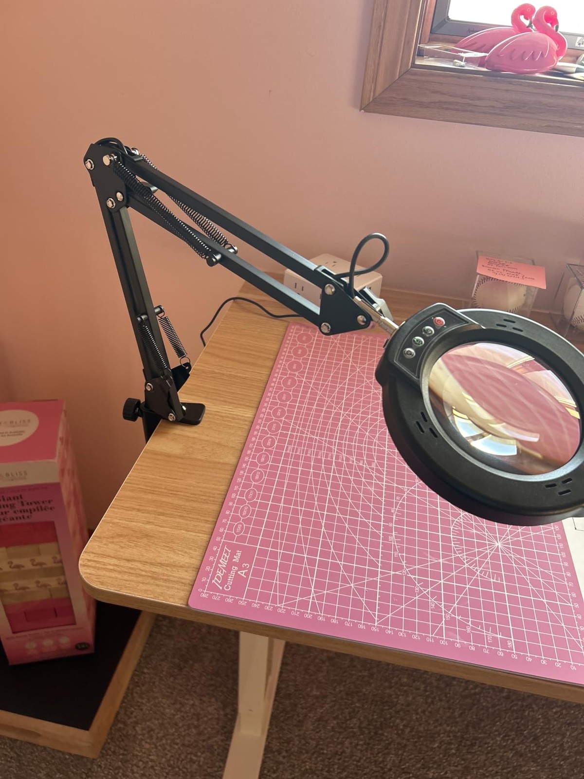 12X Magnifying Glass with Light and Stand, Upgrade Real Glass magnifying lamp…