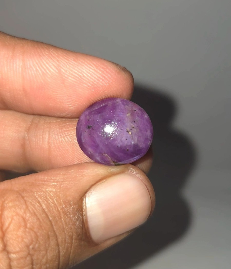 Natural Star Ruby Cabochon 21.25 ct Pink Oval untreated loose gemstone