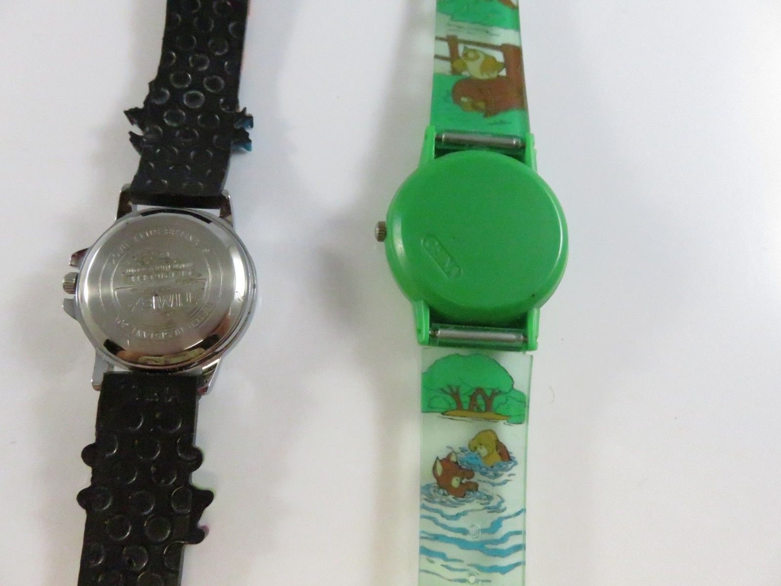 Timex TMX Monster Analog + Disney Fox and the Hound Digital Watch Lot – Untested