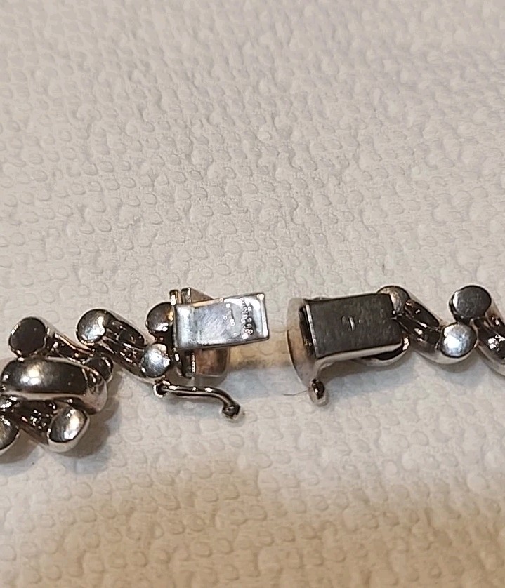 Vintage San Marco 925 Sterling Silver Macaroni Link Chain 19” Necklace 45 Grams