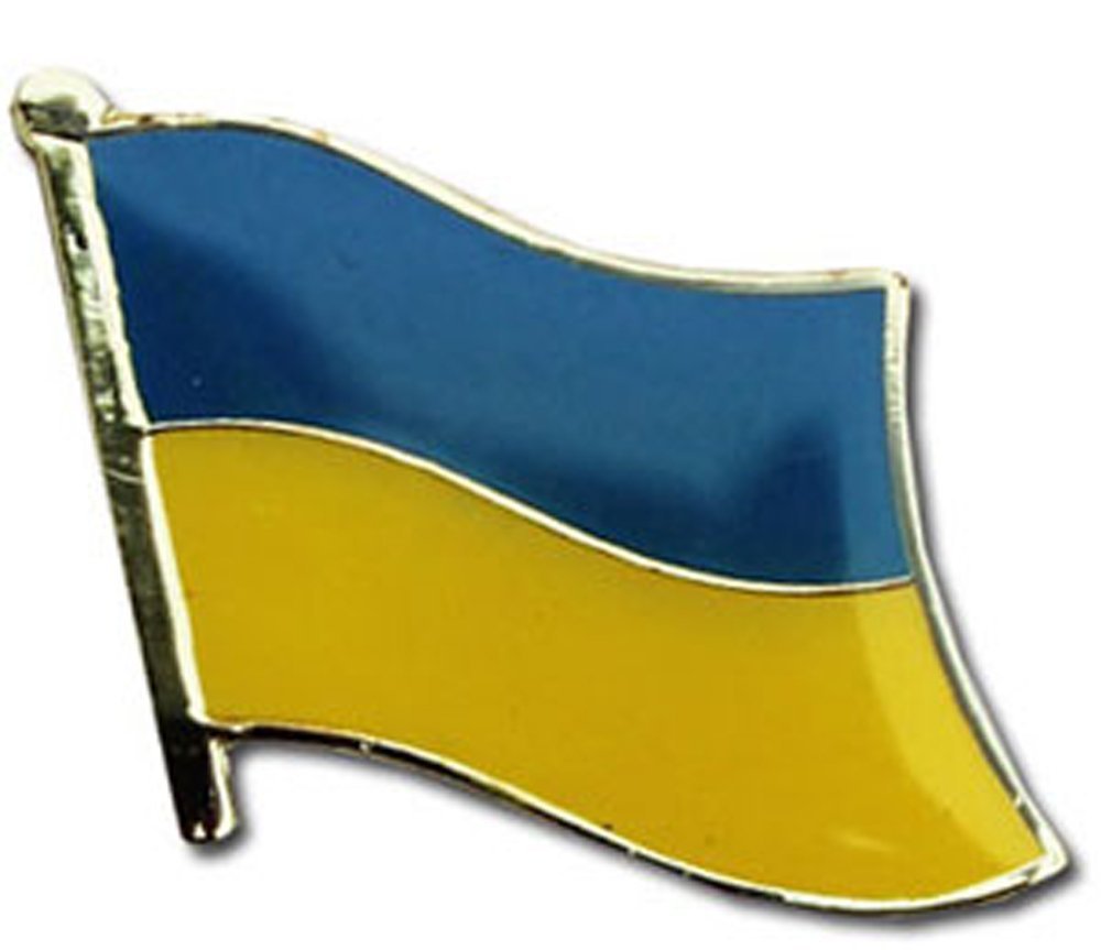 Ukraine Country Flag Bike Motorcycle Hat Cap lapel Pin