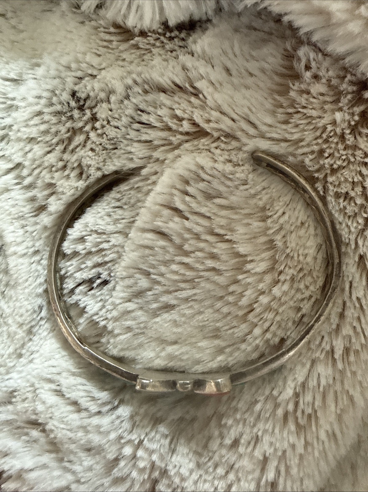 Native American Vintage Navajo Sterling Silver Turquoise Cuff Bracelet