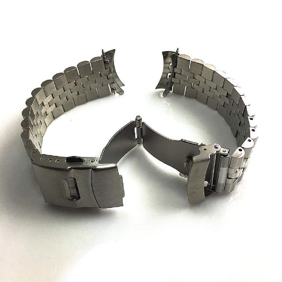 Pack of 2 Steel Bracelet & Leather Replacement Watch Band Bulova 96B182 C877749