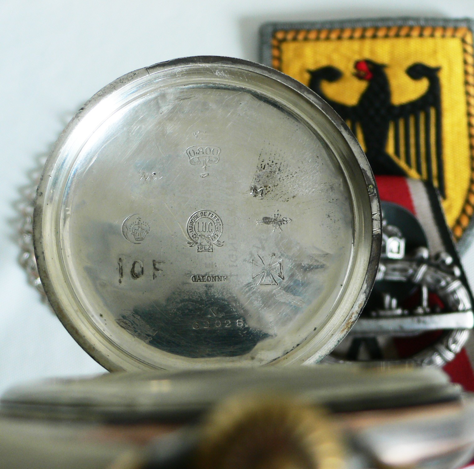 WATCH GERMAN WW2 U-Boat U-866 10.FL Kriegsmarine Navy Chopard L.U.C Pocket Watch