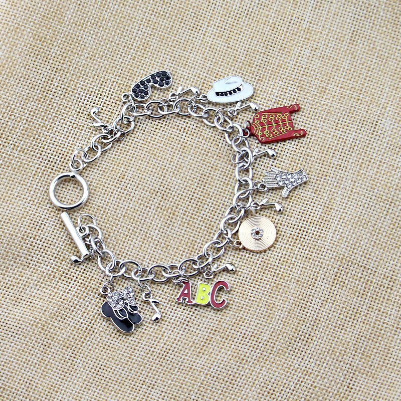 Infinity Bracelet Michael Jackson Music Charm Bracelet SINGER