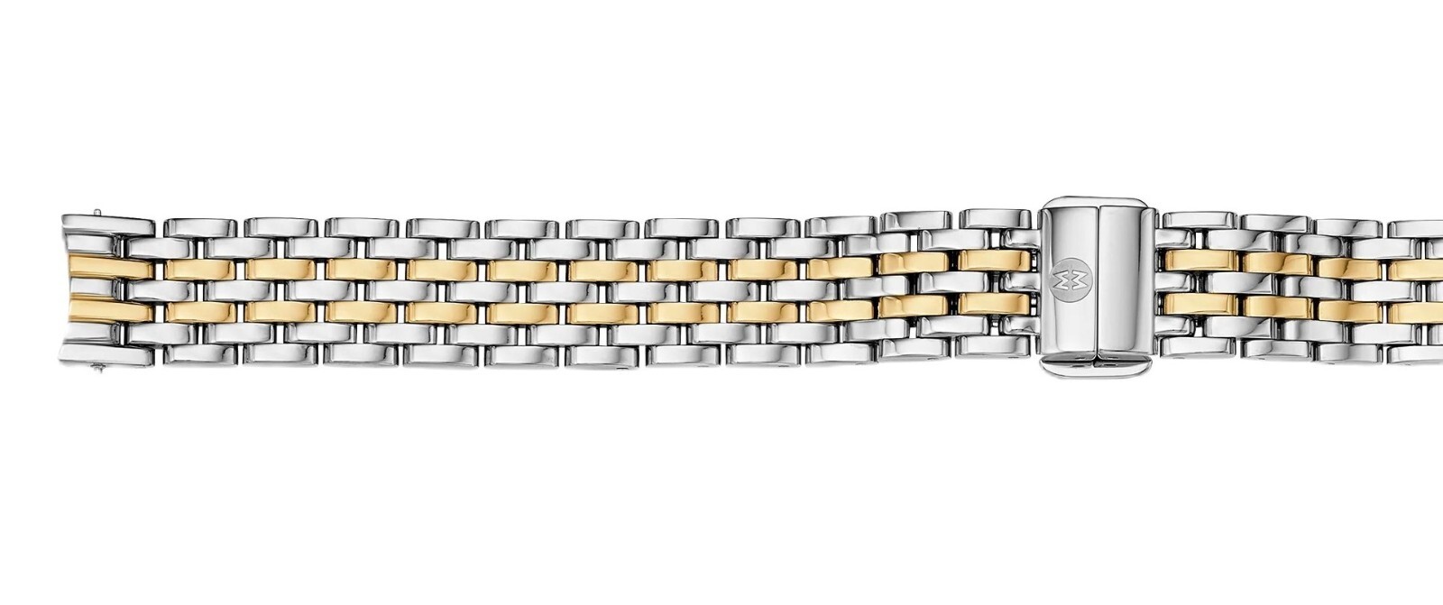 New Michele Serein 12 mm Petite Diamond Watch Two Tone Bracelet MW21E01A1025
