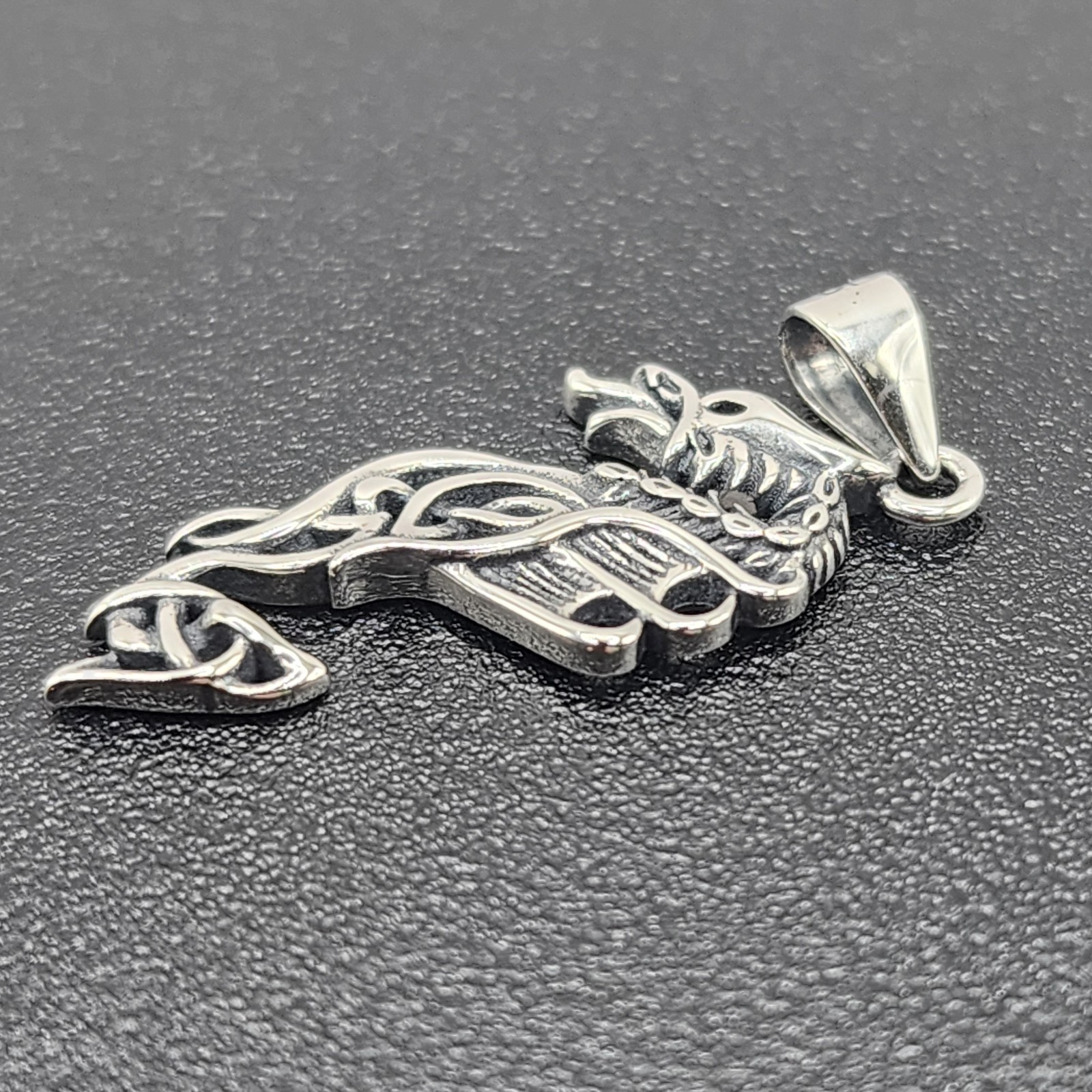 925 NEW Sterling Silver Pendant- Dragon 27mm Length 11mm Width FREE Shipping…