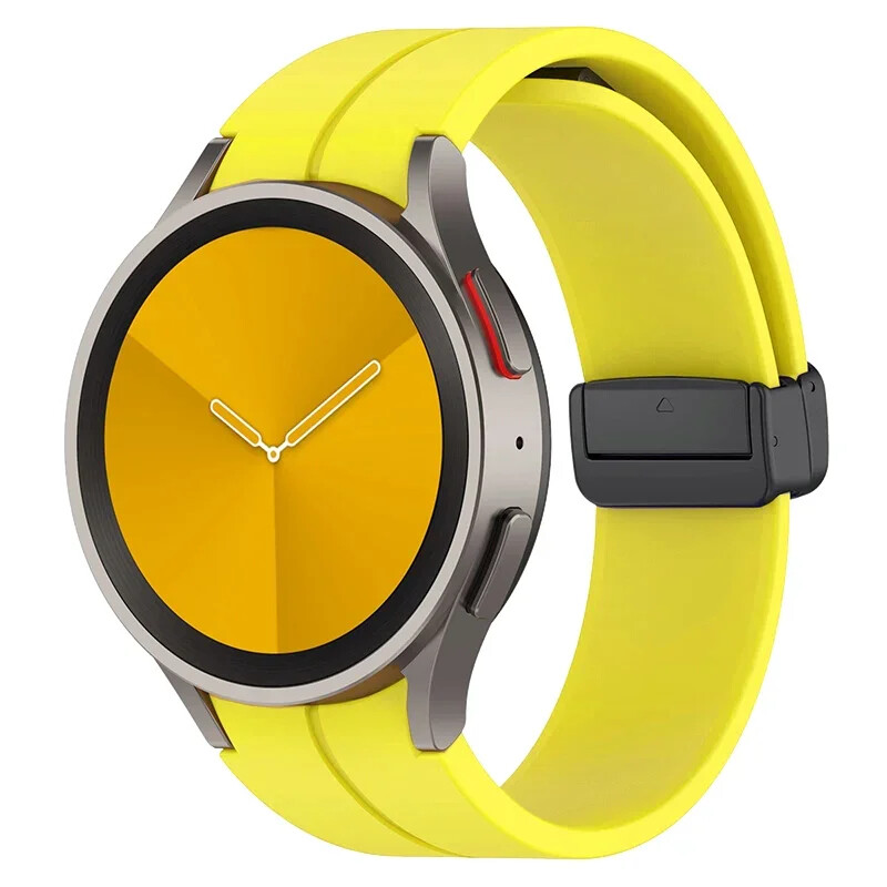 Magnetic Silicone Band Strap For Samsung Galaxy Watch 5 Pro 45mm 4 40 42 46 44mm