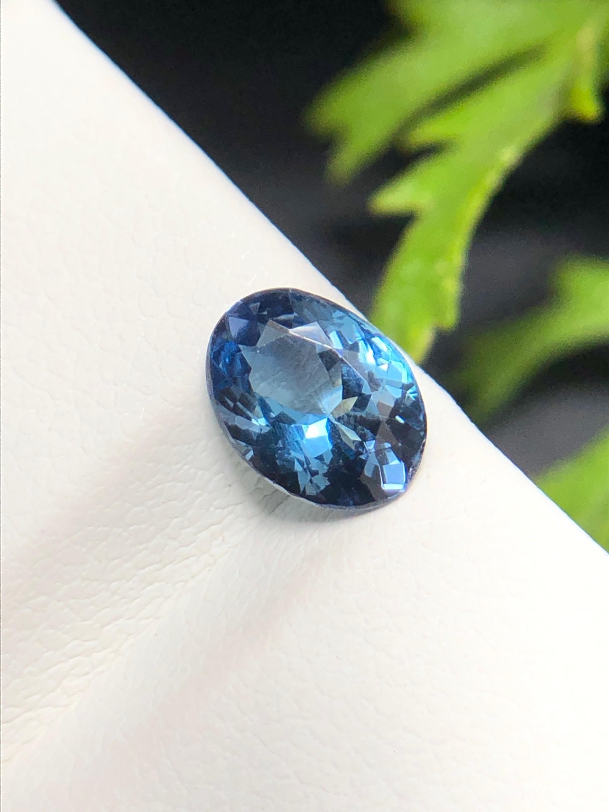 Natural Navy Blue Color Tanzanite Oval Faceted Loose Gemstone 1.10Ct & 7.8×5.7mm