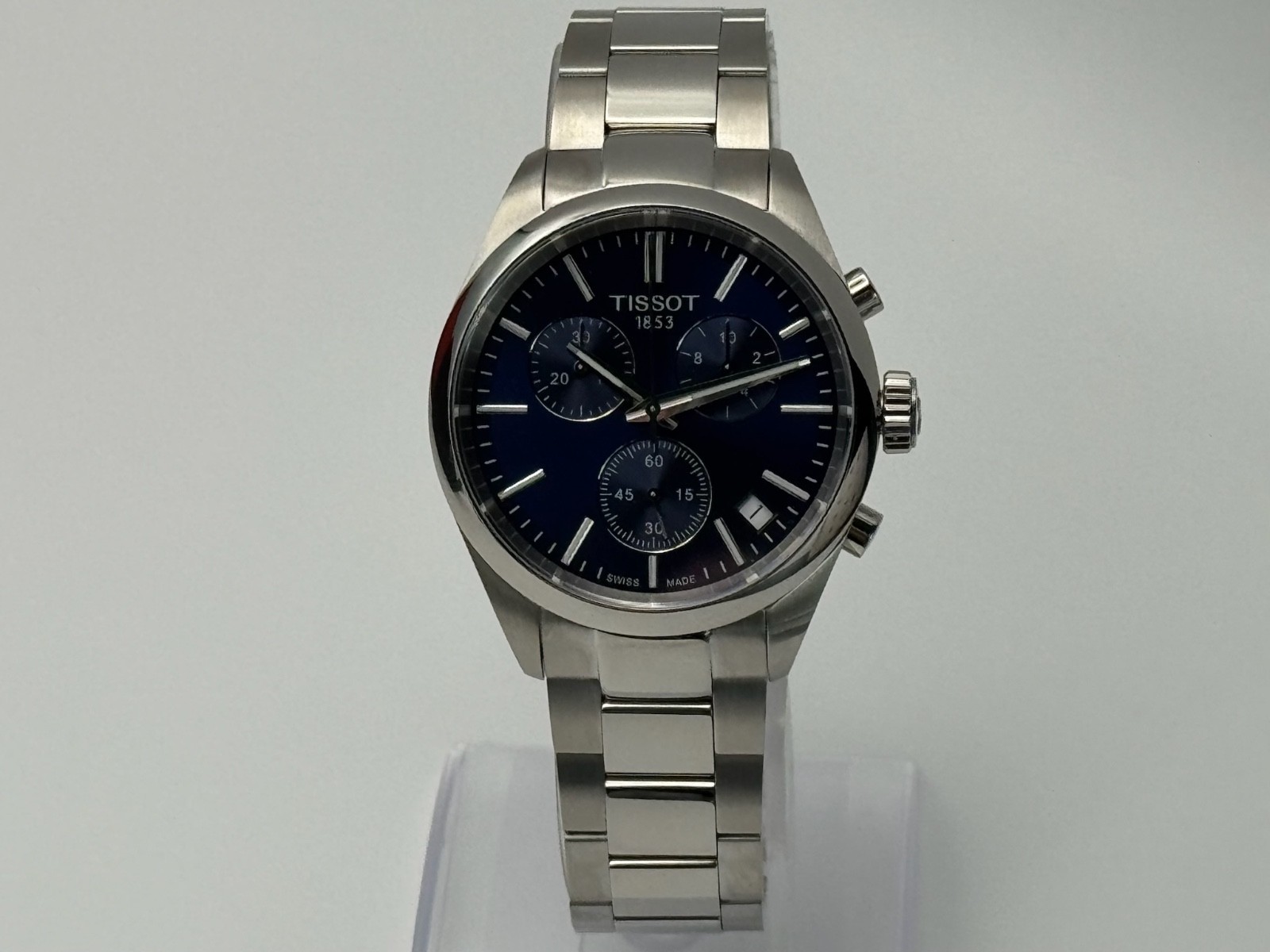 TISSOT PR 100 Chronograph 40mm Blue Dial Watch T150.417.11.041.00